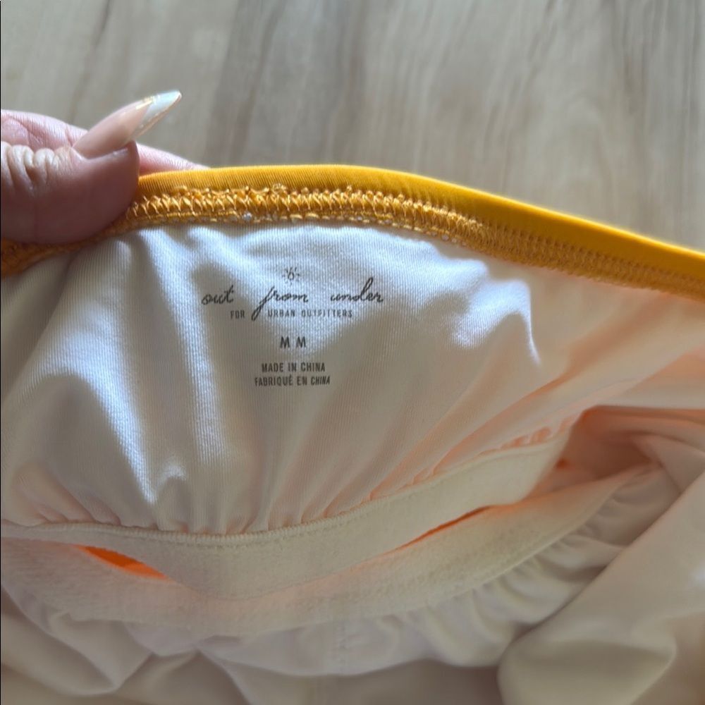 Urban Outfitters yellow strapless One-Piece Swimsuit - Picture 2 of 3